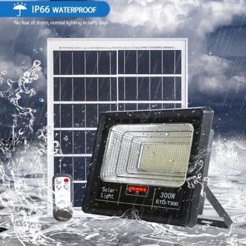 Светильник прожектор ETD T300 на солнечной батарее Solar Light 300 Вт